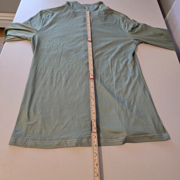 Unbranded Long Sleeve Tees Women's M Green Half Button NWOT - Picture 8 of 15